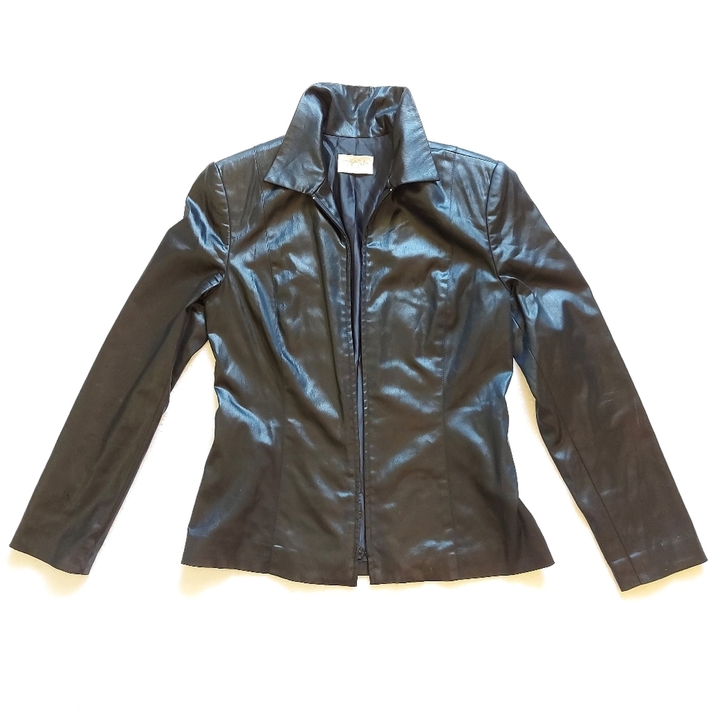 Women's fitted jacket (blazer) in black by Caché size 8 - Picture 3 of 10